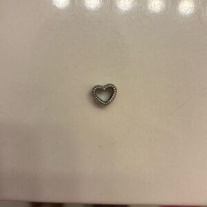 Pandora beaded open heart charm